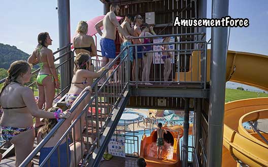Orfű Aquapark in Orfű, Hungary