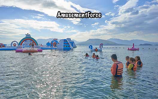 Inflatable Island Subic in Olongapo, Zambales, Philippines