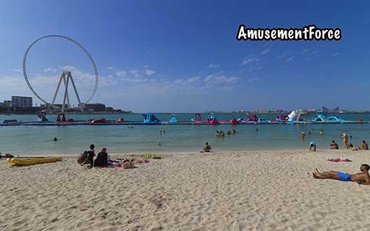 AquaFun Water Park at Marina Beach in Dubai, UAE